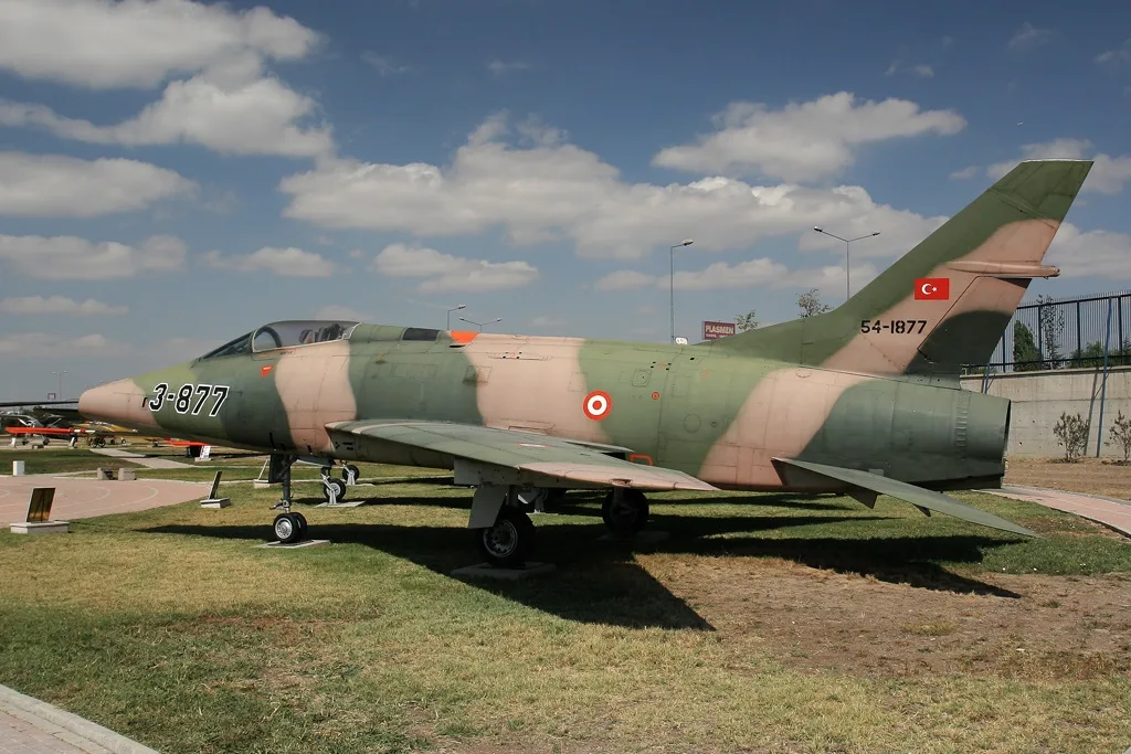 North American F-100C Super Sabre displayed at Ankara Air Force Museum in Etimesgut