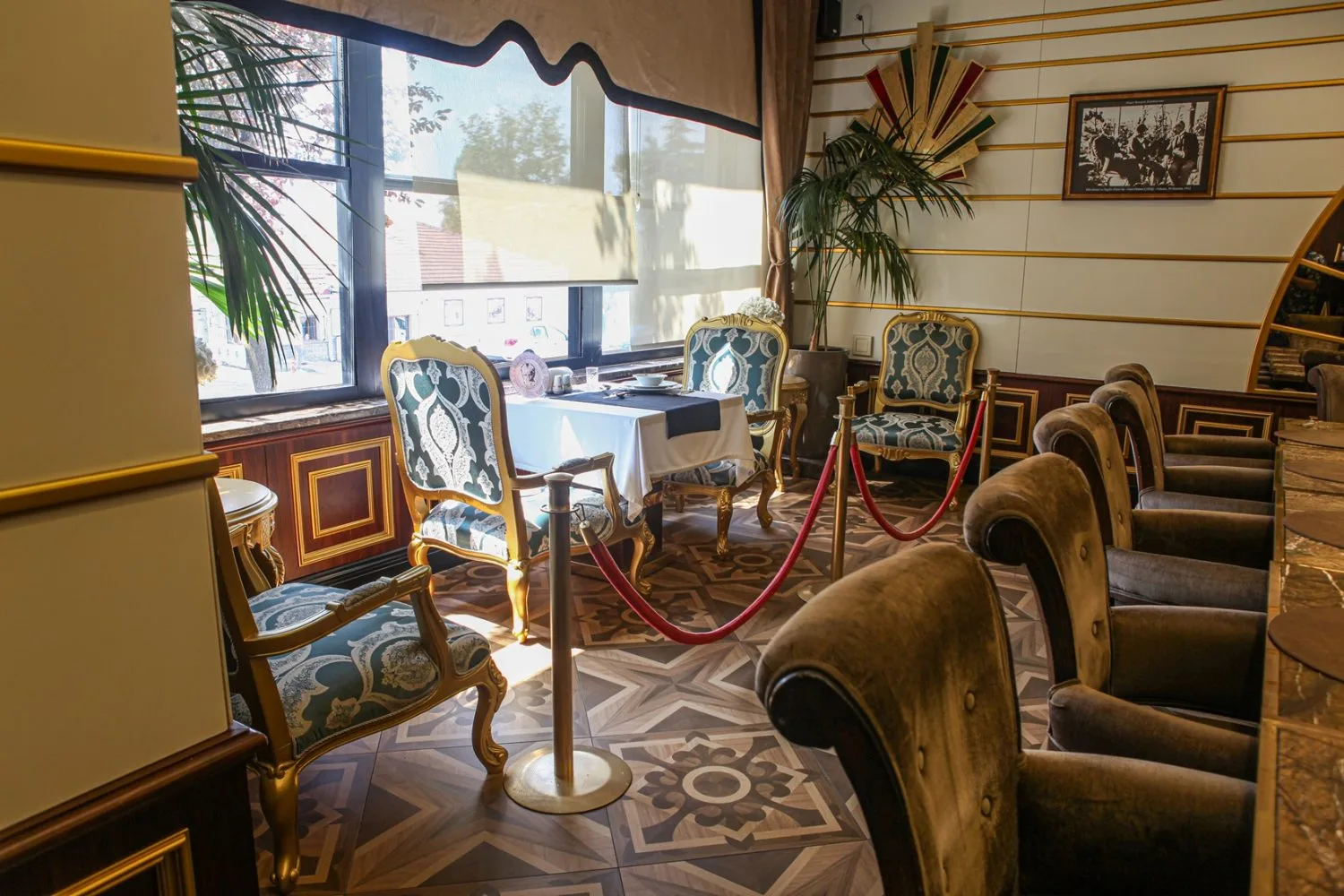 Dining room and salon interior at AOÇ Merkez Lokantası